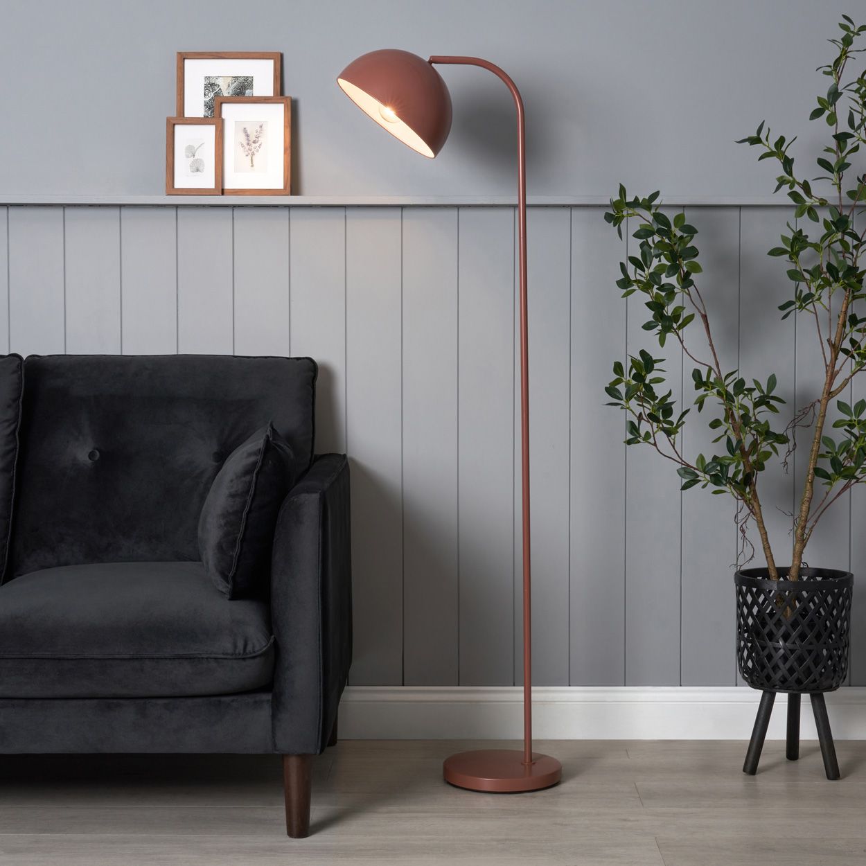 Bolsena Dome Floor Lamp Copper