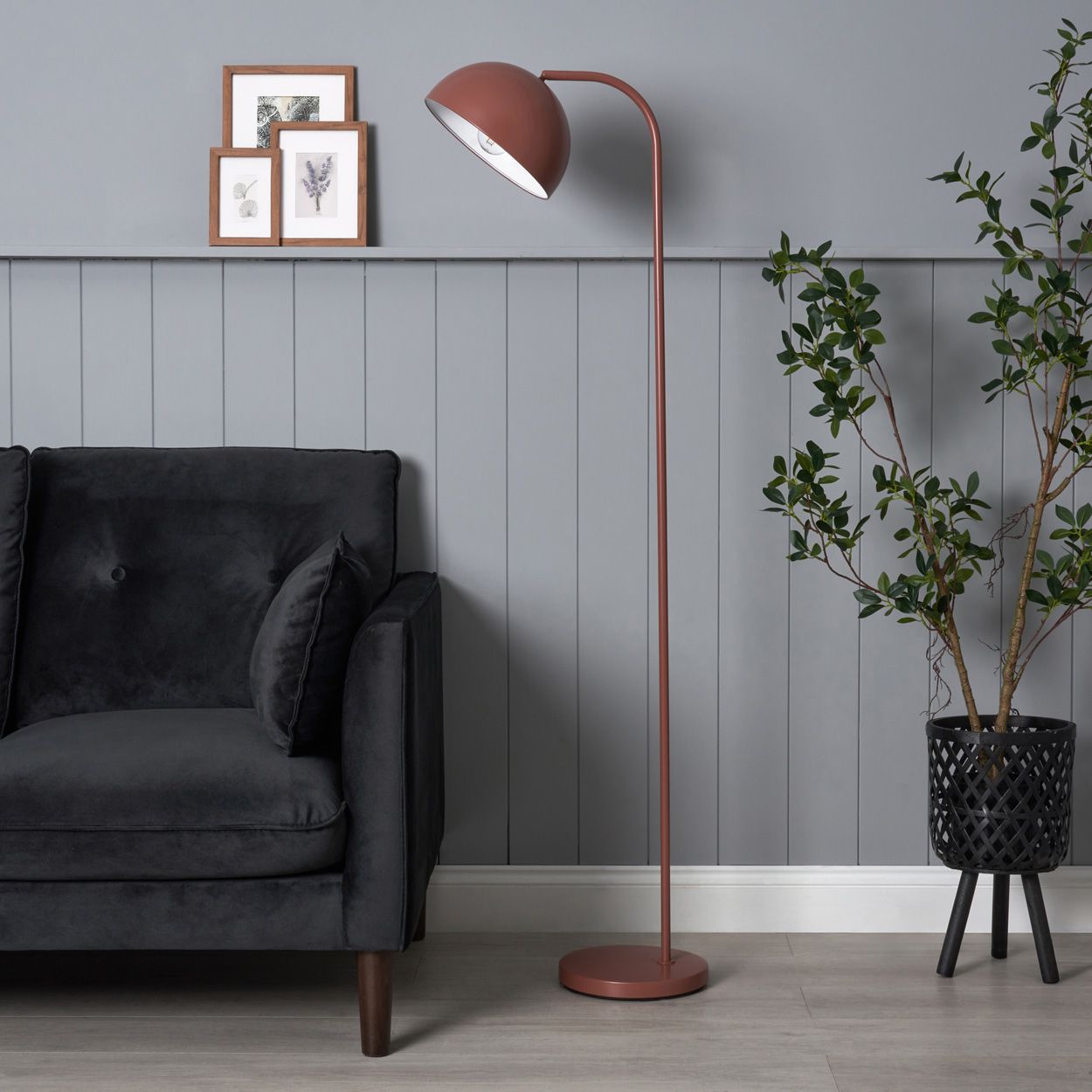 Bolsena Dome Floor Lamp Copper