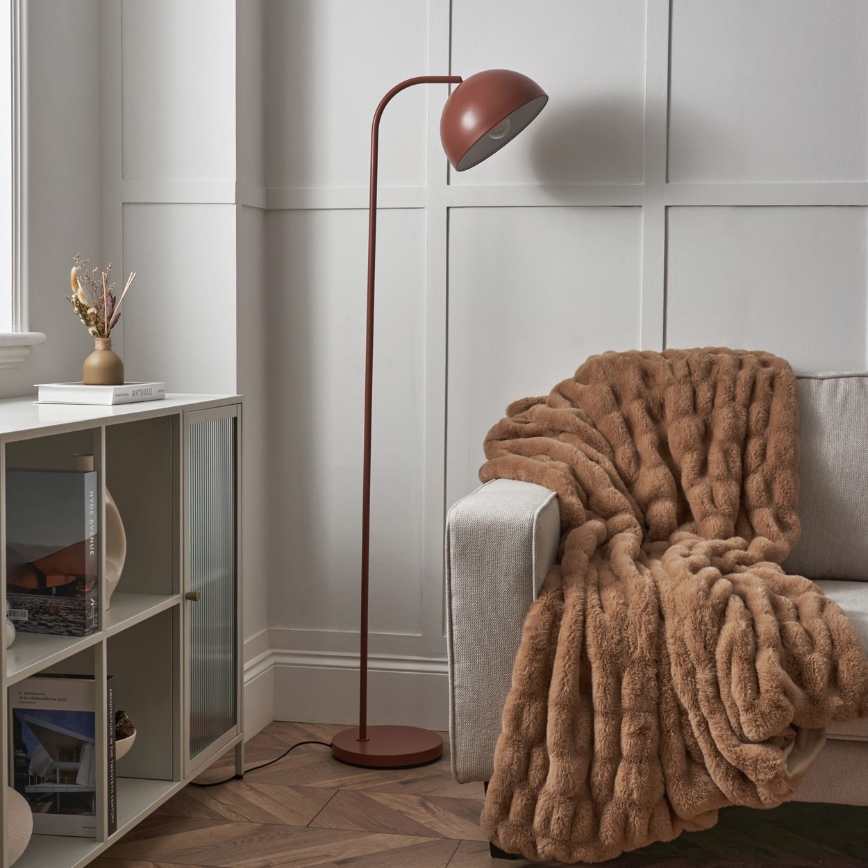 Bolsena Dome Floor Lamp Copper