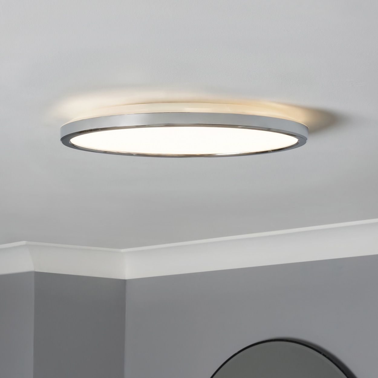 Savio Slim Led Flush 3 X Cct Ip44 Chrome