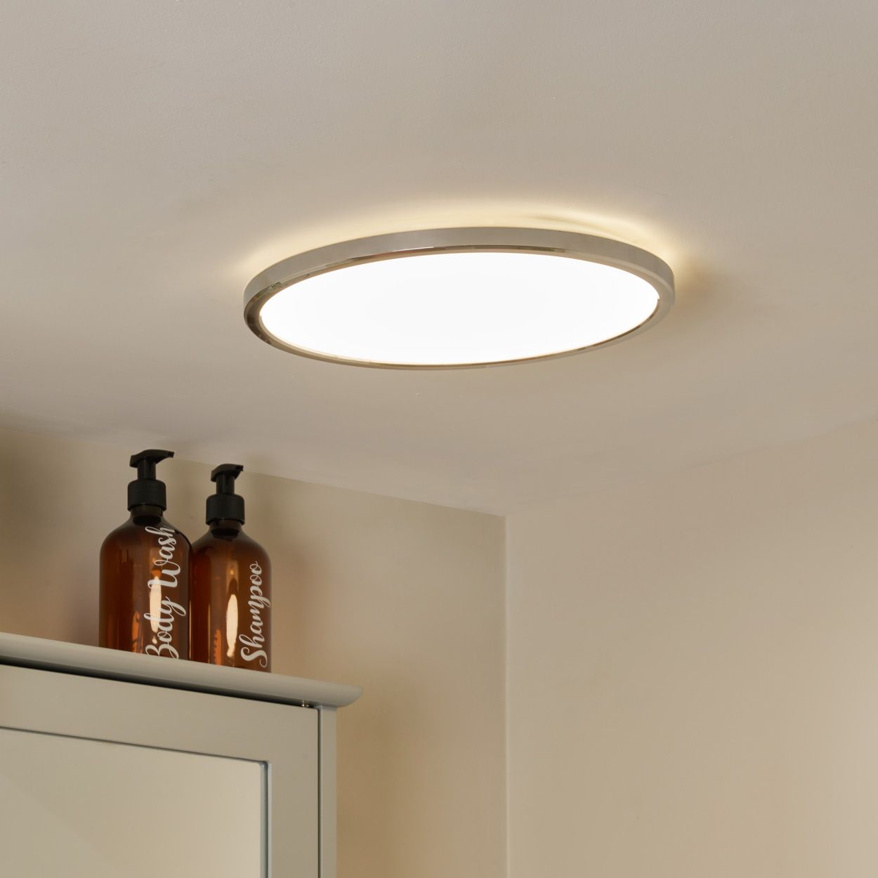 Savio Slim Led Flush 3 X Cct Ip44 Chrome