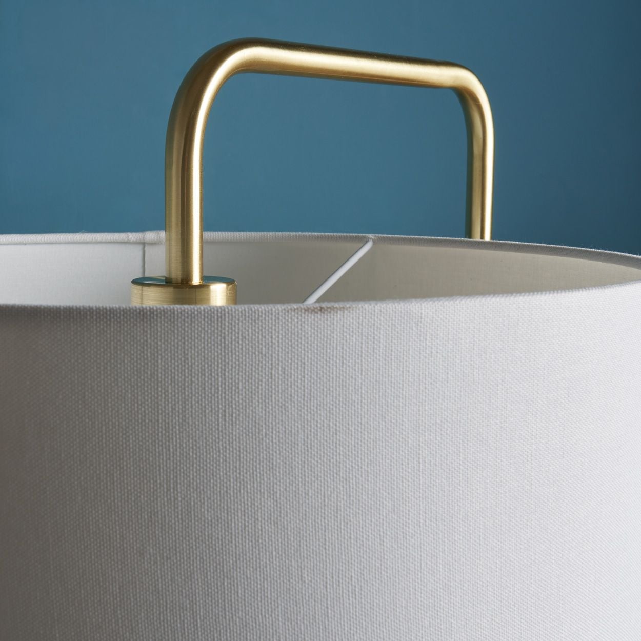 Ferraro Curved Floor Lamp Satin Brass
