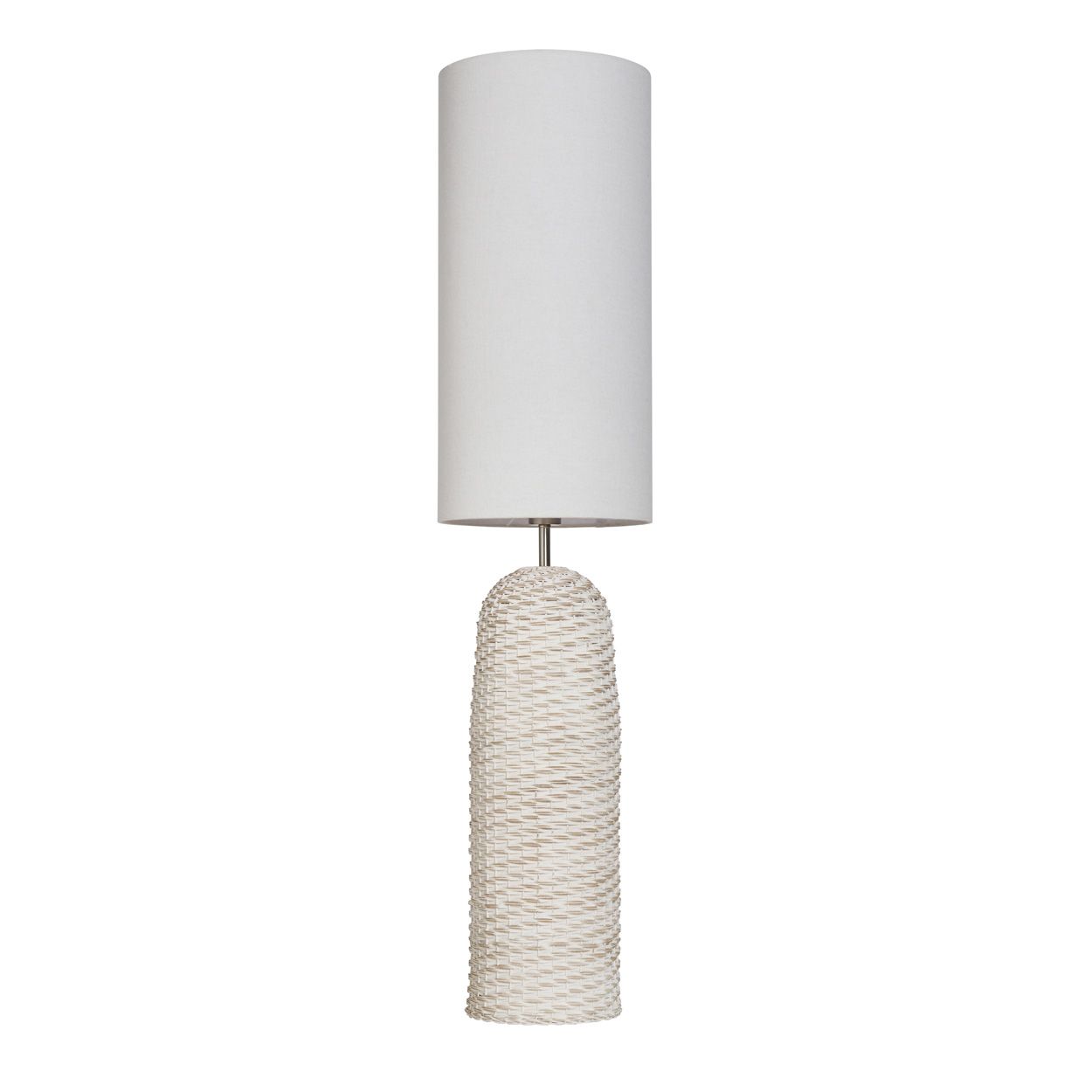 Novaro Rattan Floor Lamp White