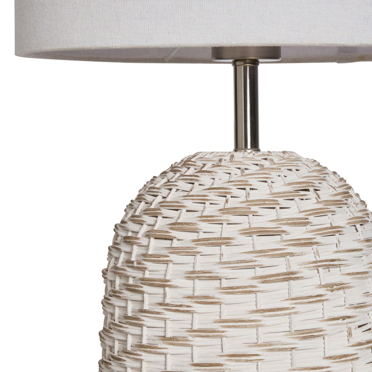 Novaro Rattan Floor Lamp White
