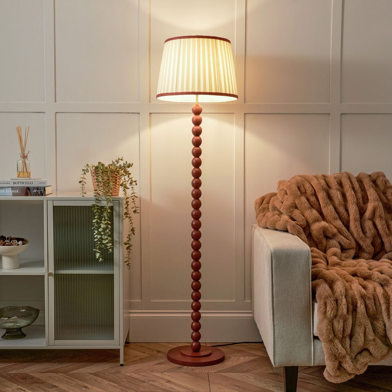 Luthern Spindle Floor Lamp Natural