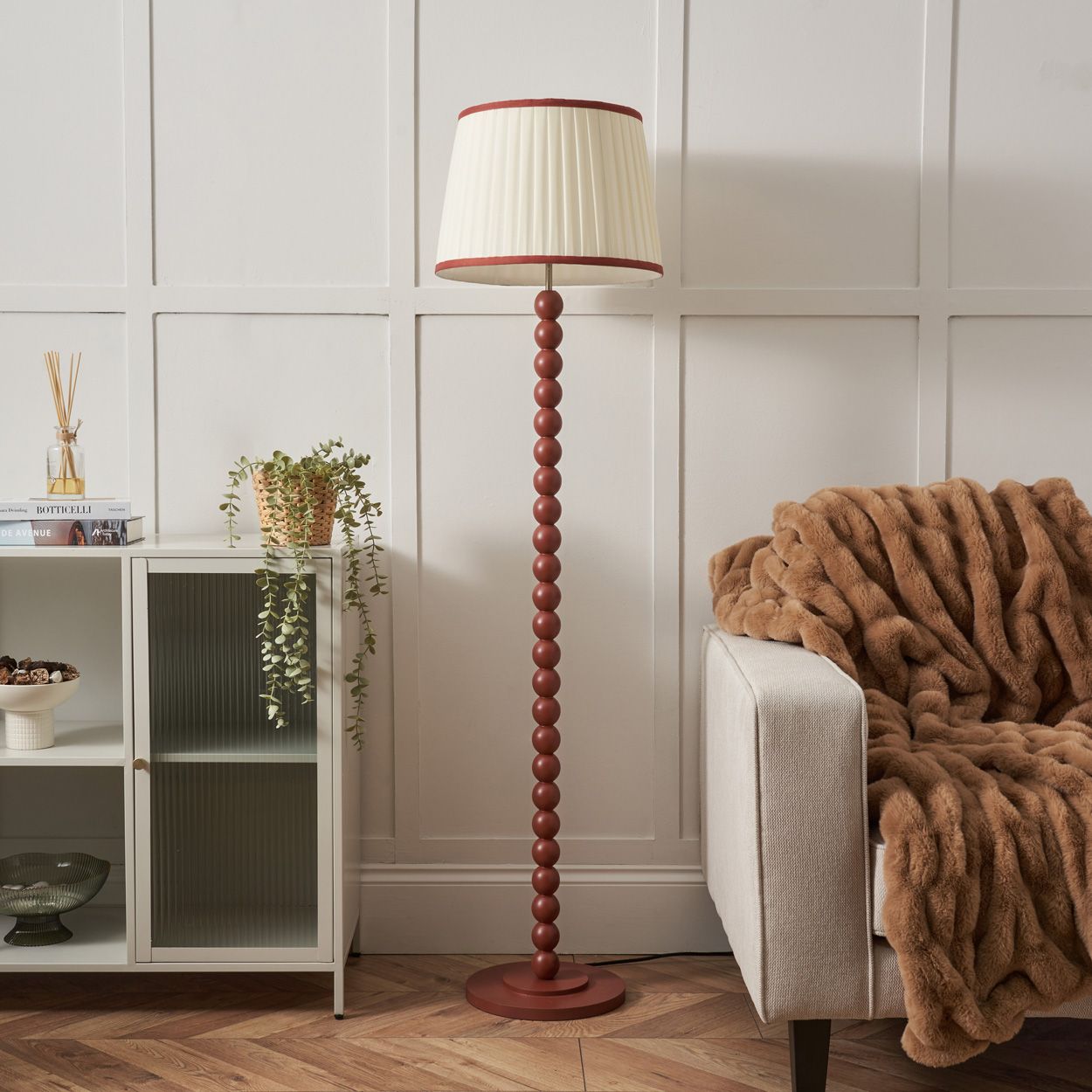 Luthern Spindle Floor Lamp Natural
