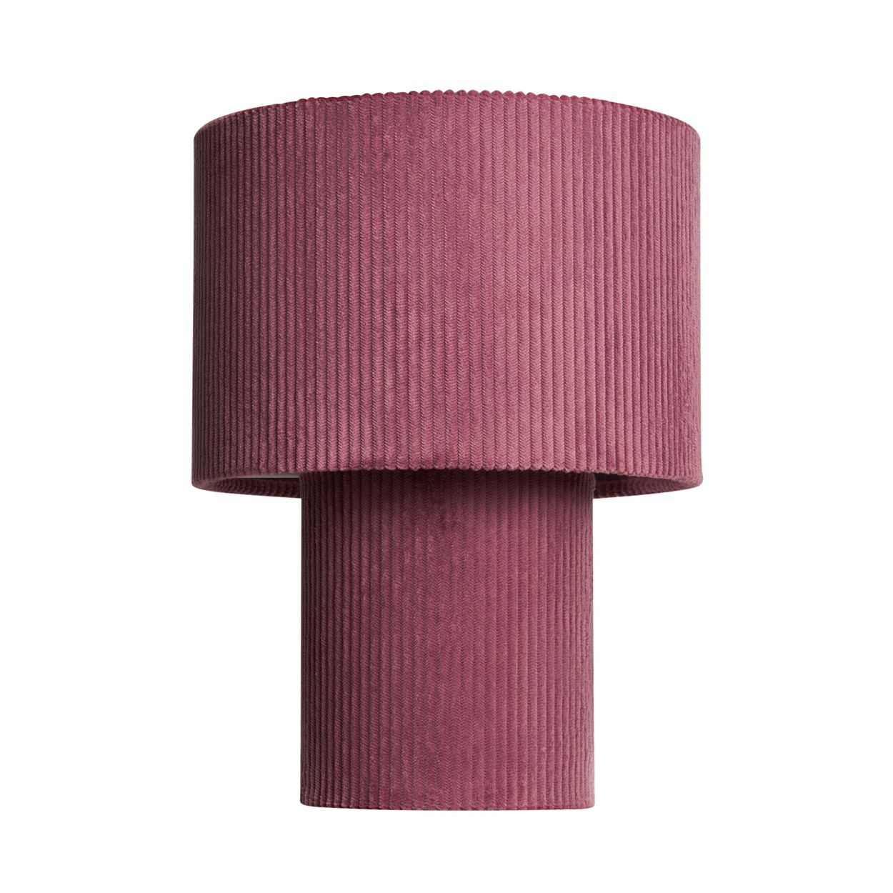 Glodwick Corduroy Table Lamp Burgundy