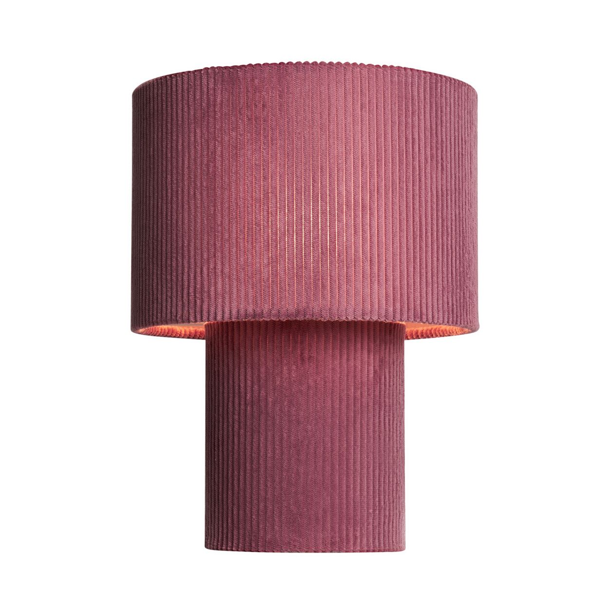 Glodwick Corduroy Table Lamp Burgundy