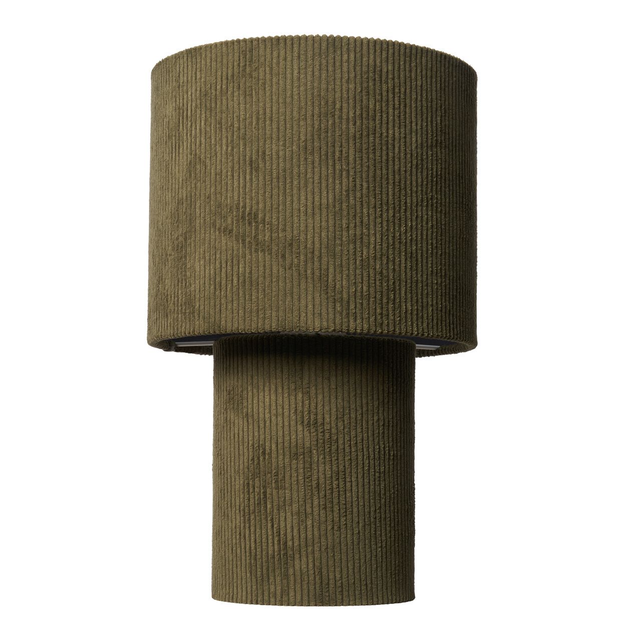 Glodwick Corduroy Table Lamp Forest Green