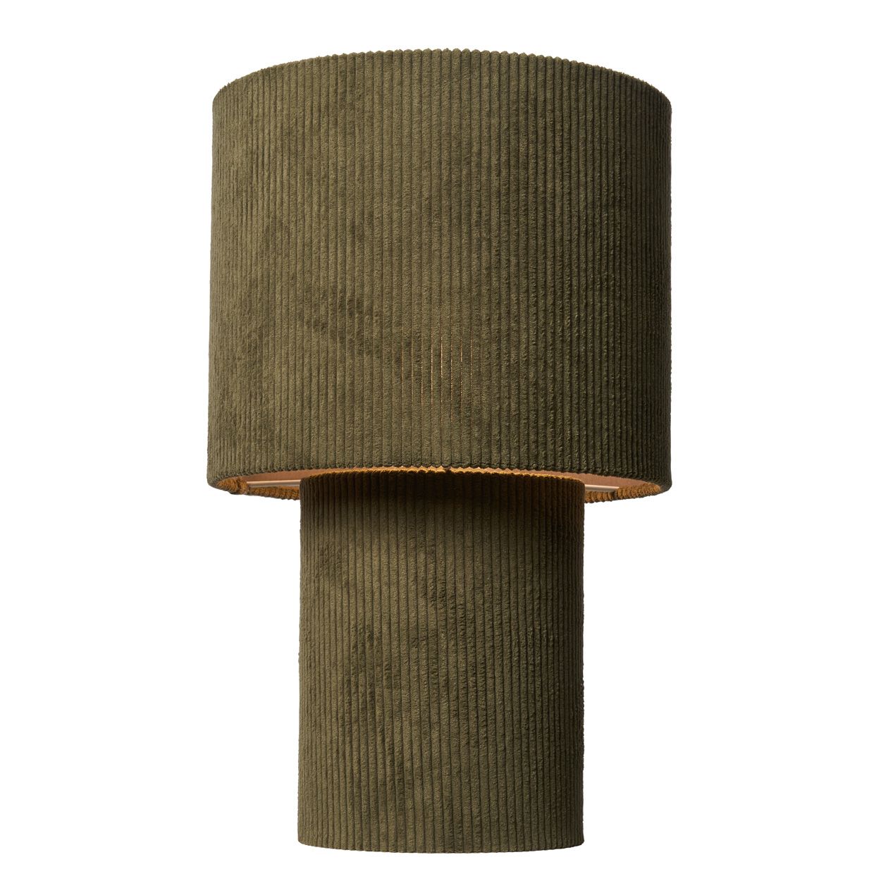 Glodwick Corduroy Table Lamp Forest Green