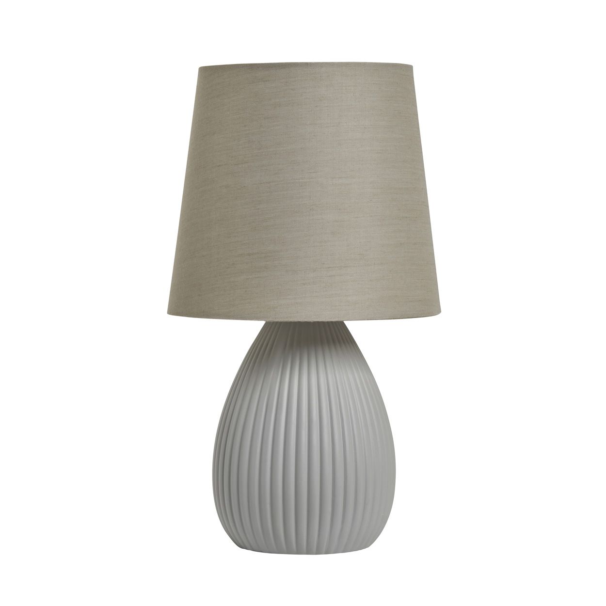 Delph Ceramic Table Lamp Light Grey