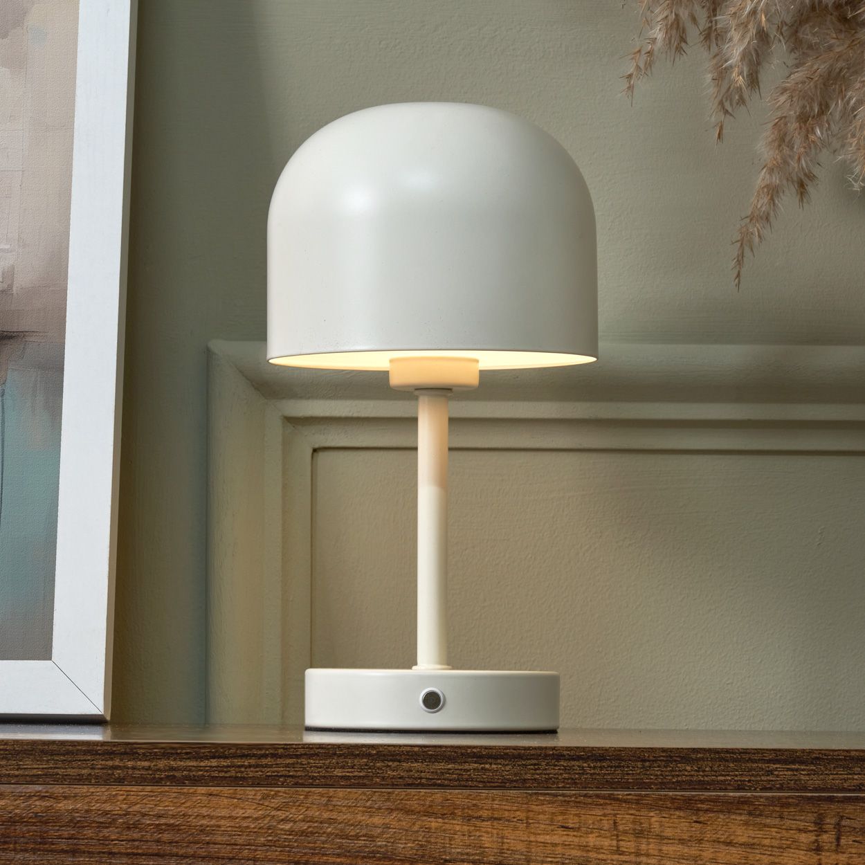 Dunham Rechargeable Table Lamp White