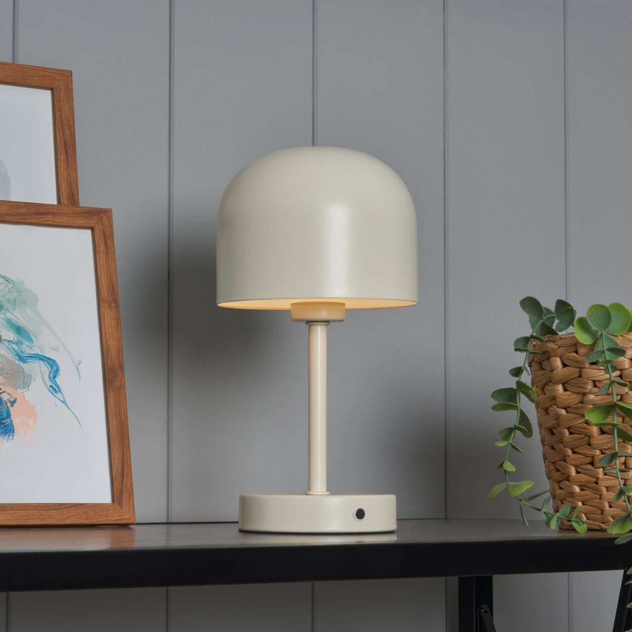 Dunham Rechargeable Table Lamp White
