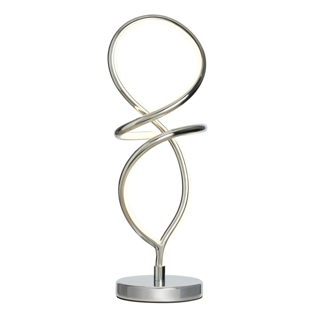 Adel Led Spiral Table Lamp Chrome