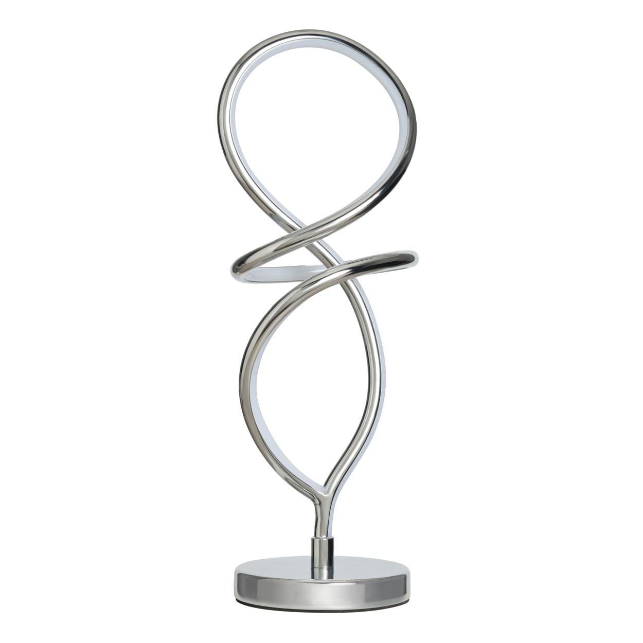 Adel Led Spiral Table Lamp Chrome