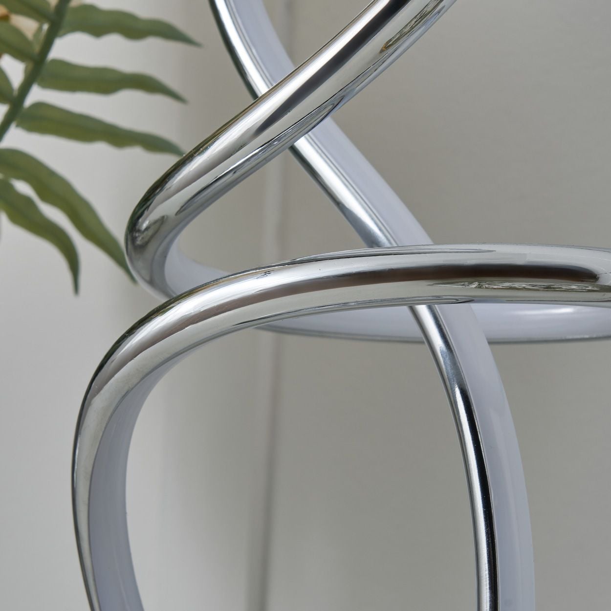 Adel Led Spiral Table Lamp Chrome