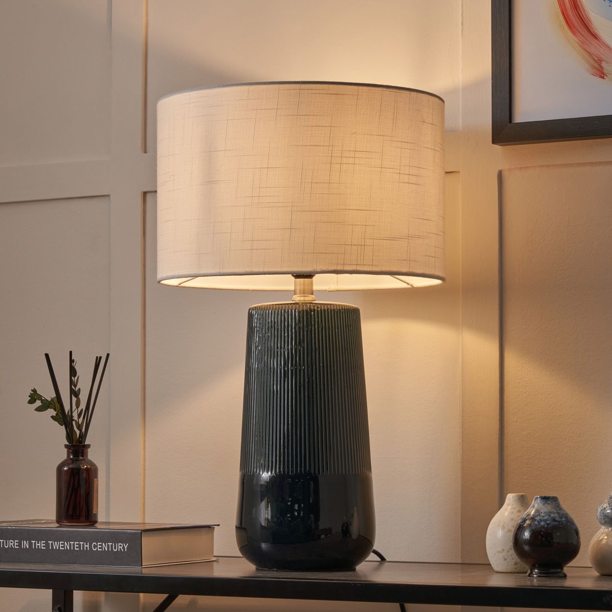 Marford Porcelain Table Lamp Black