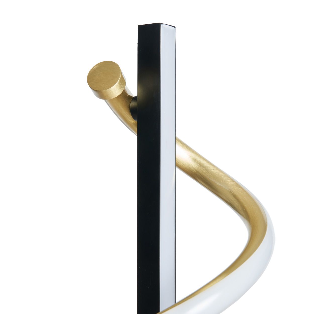 Mallow Led Spiral Table Lamp Black & Brass