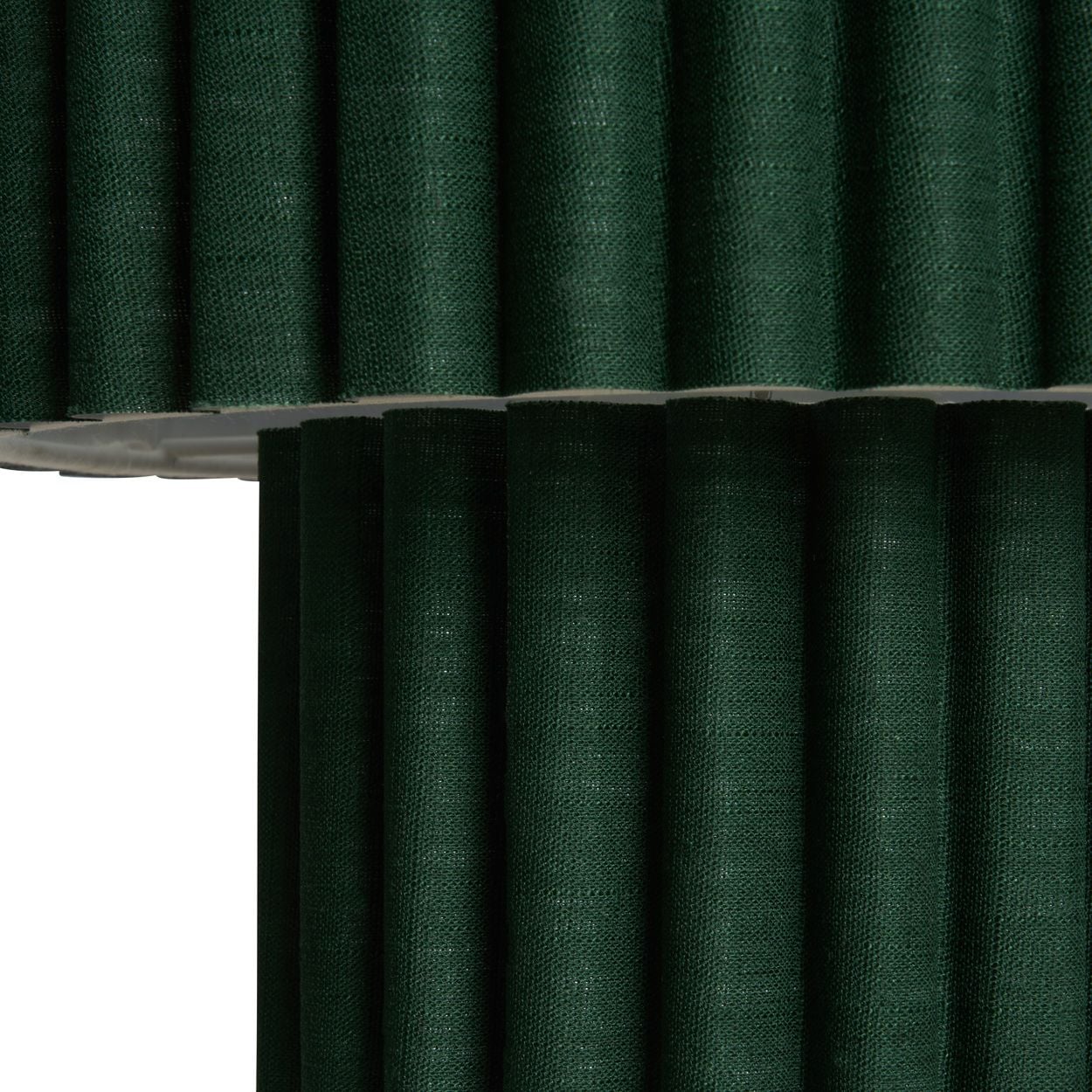 Tallarn Double Shade Pleated Table Lamp Green