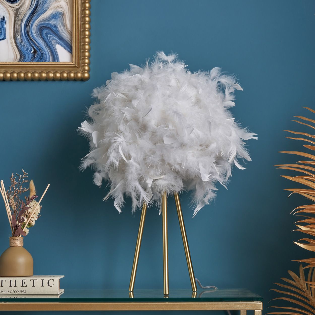 Rawson Feather Table Lamp