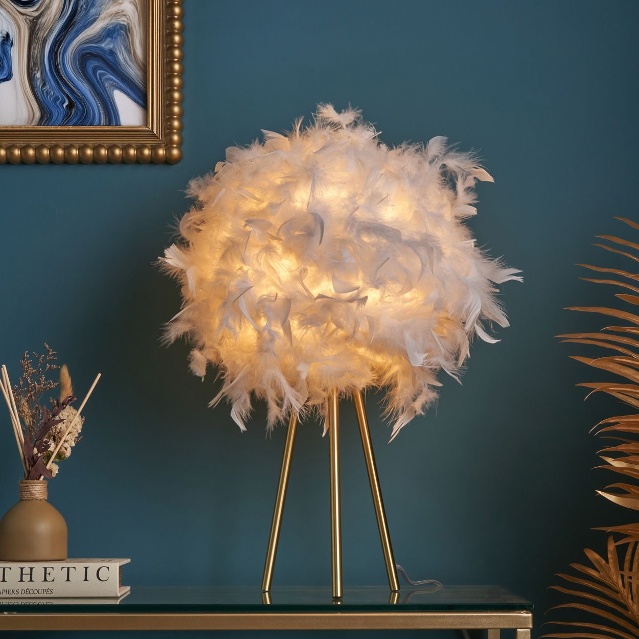 Rawson Feather Table Lamp
