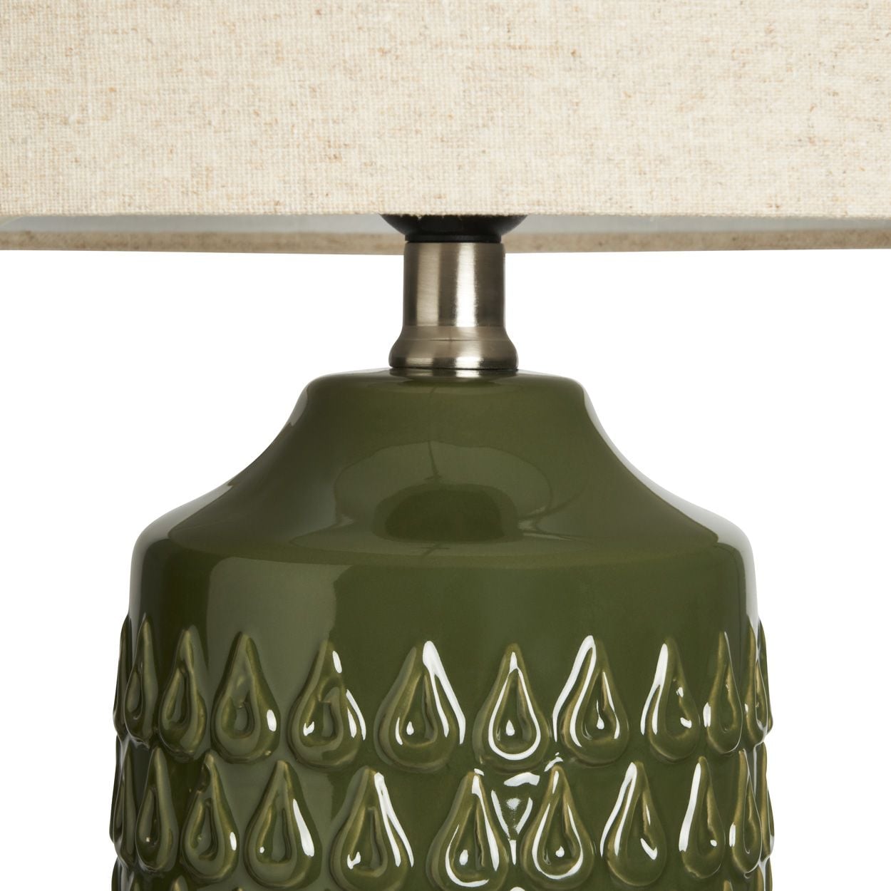Tenham Ceramic Table Lamp Green