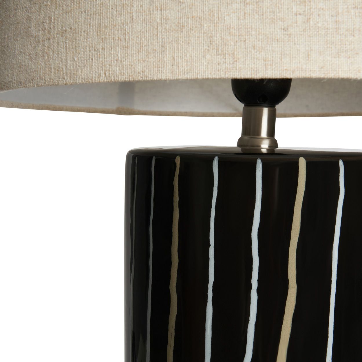 Milden Ceramic Table Lamp Black