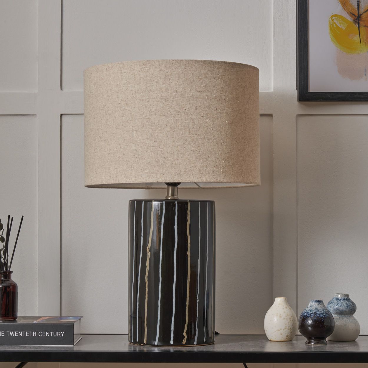 Milden Ceramic Table Lamp Black