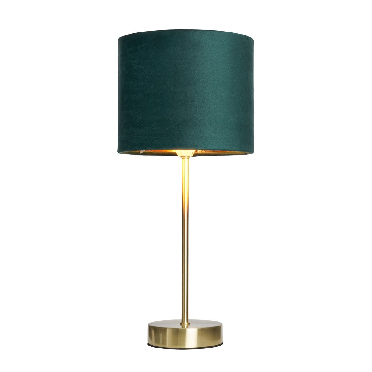 Ersham Velvet Table Lamp Green