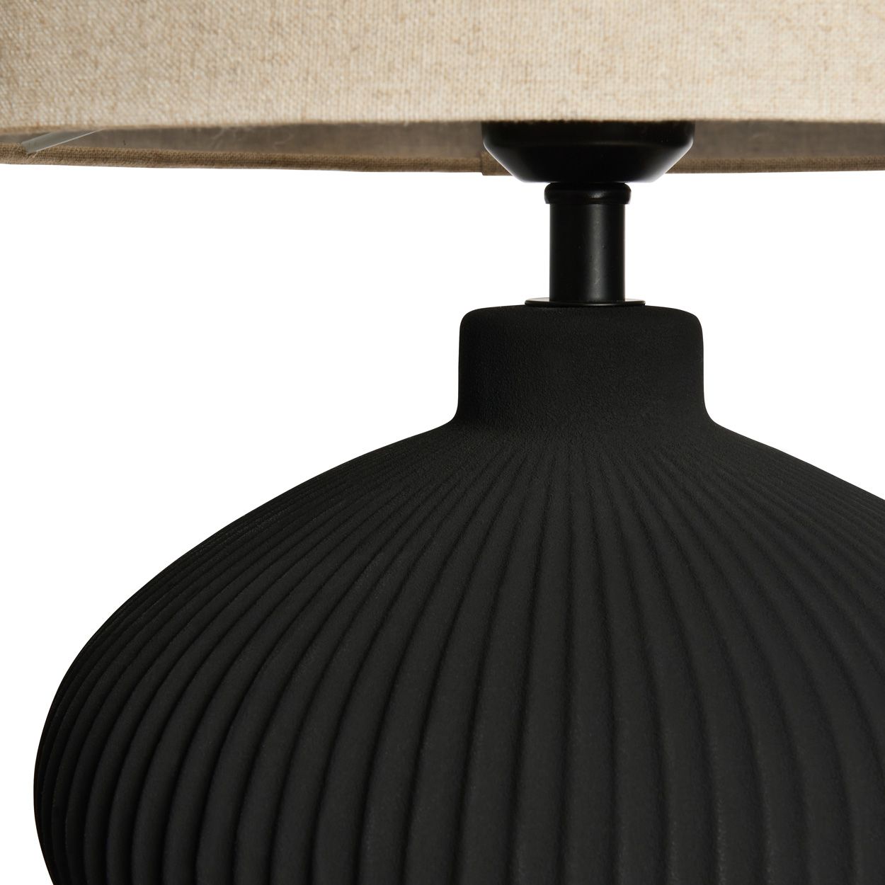 Benham Ceramic Table Lamp Black