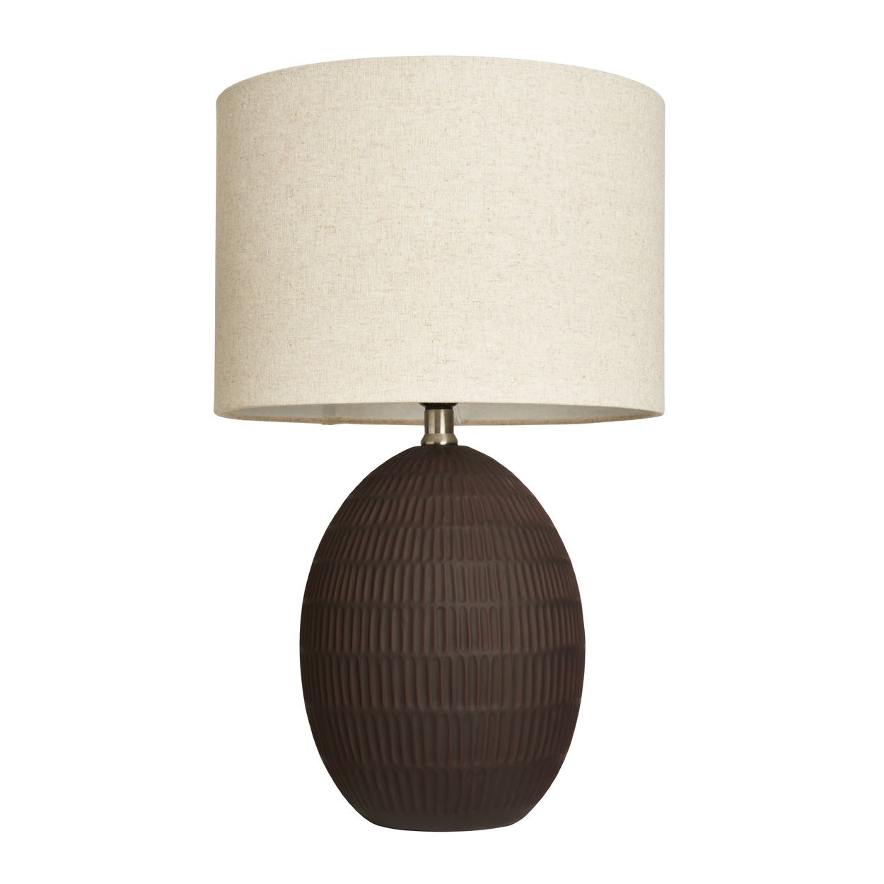 Lingham Porcelain Table Lamp Brown