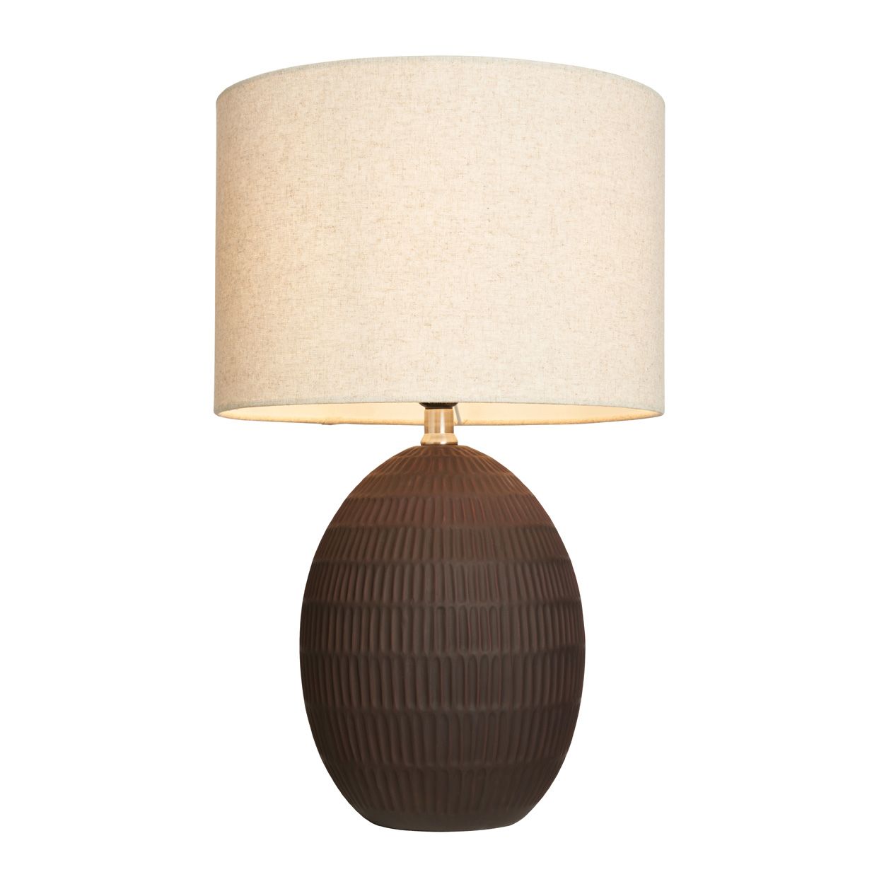 Lingham Porcelain Table Lamp Brown
