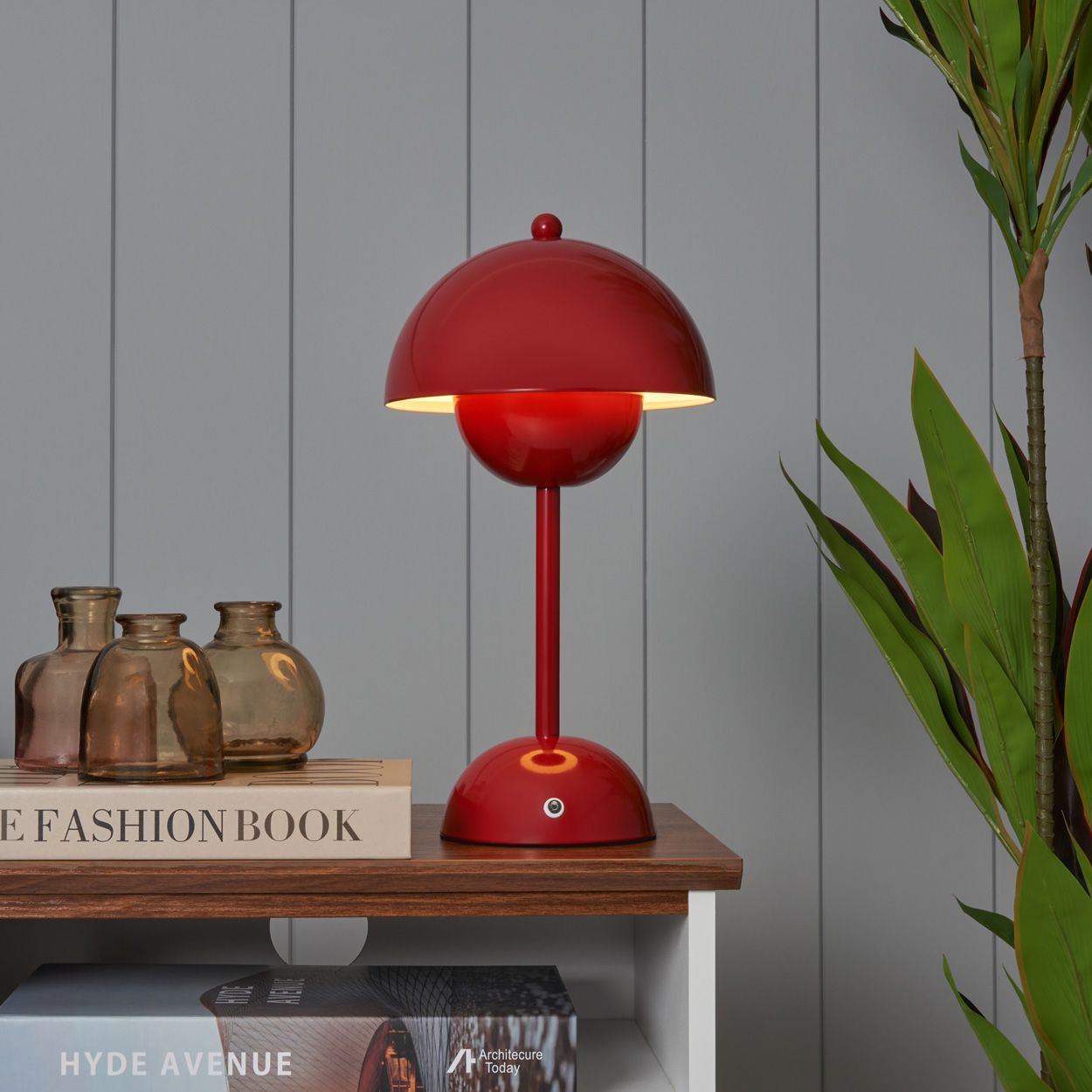 Emsford Rechargeable Table Lamp Red