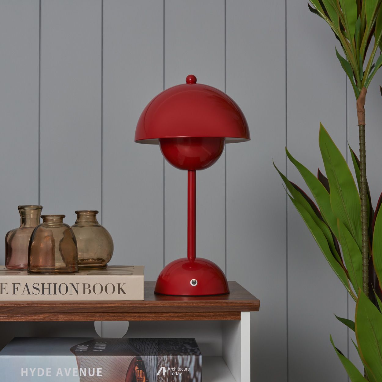 Emsford Rechargeable Table Lamp Red