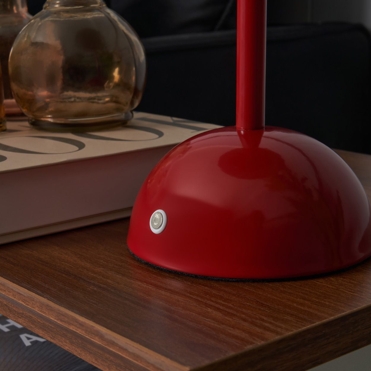 Emsford Rechargeable Table Lamp Red
