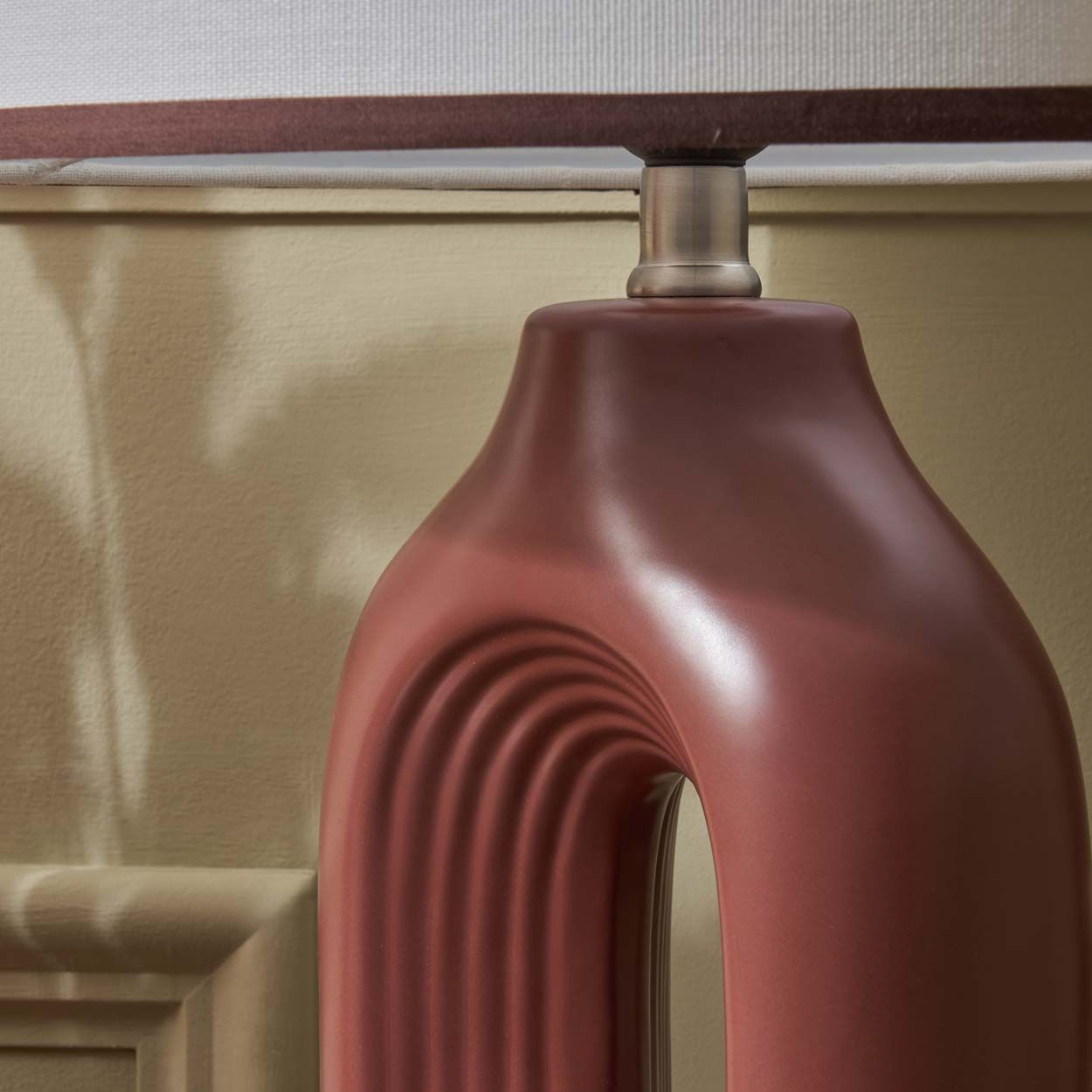 Rocklyn Ceramic Table Lamp Brown