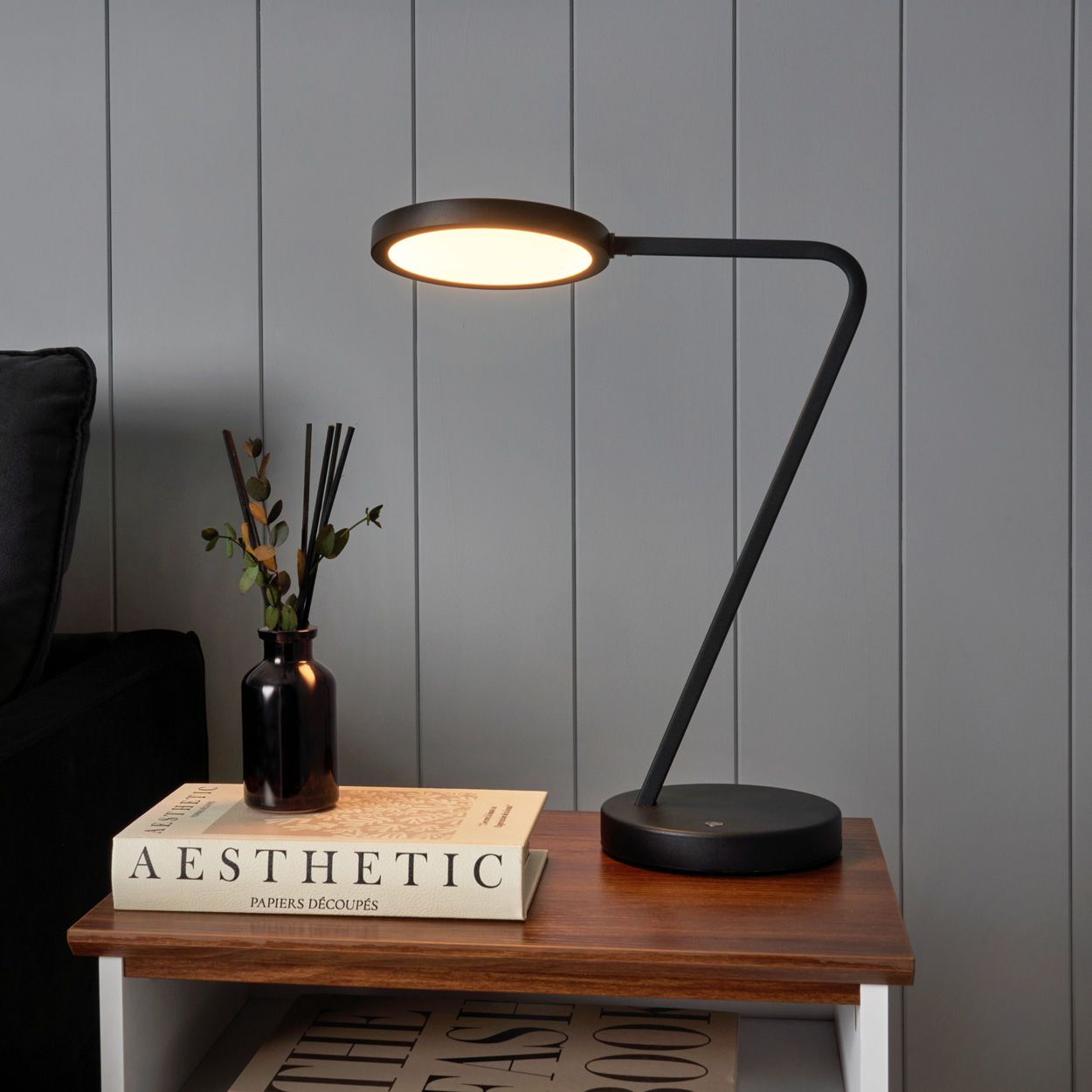 Brasov Rechargeable 2W Table Lamp Ip54 Black