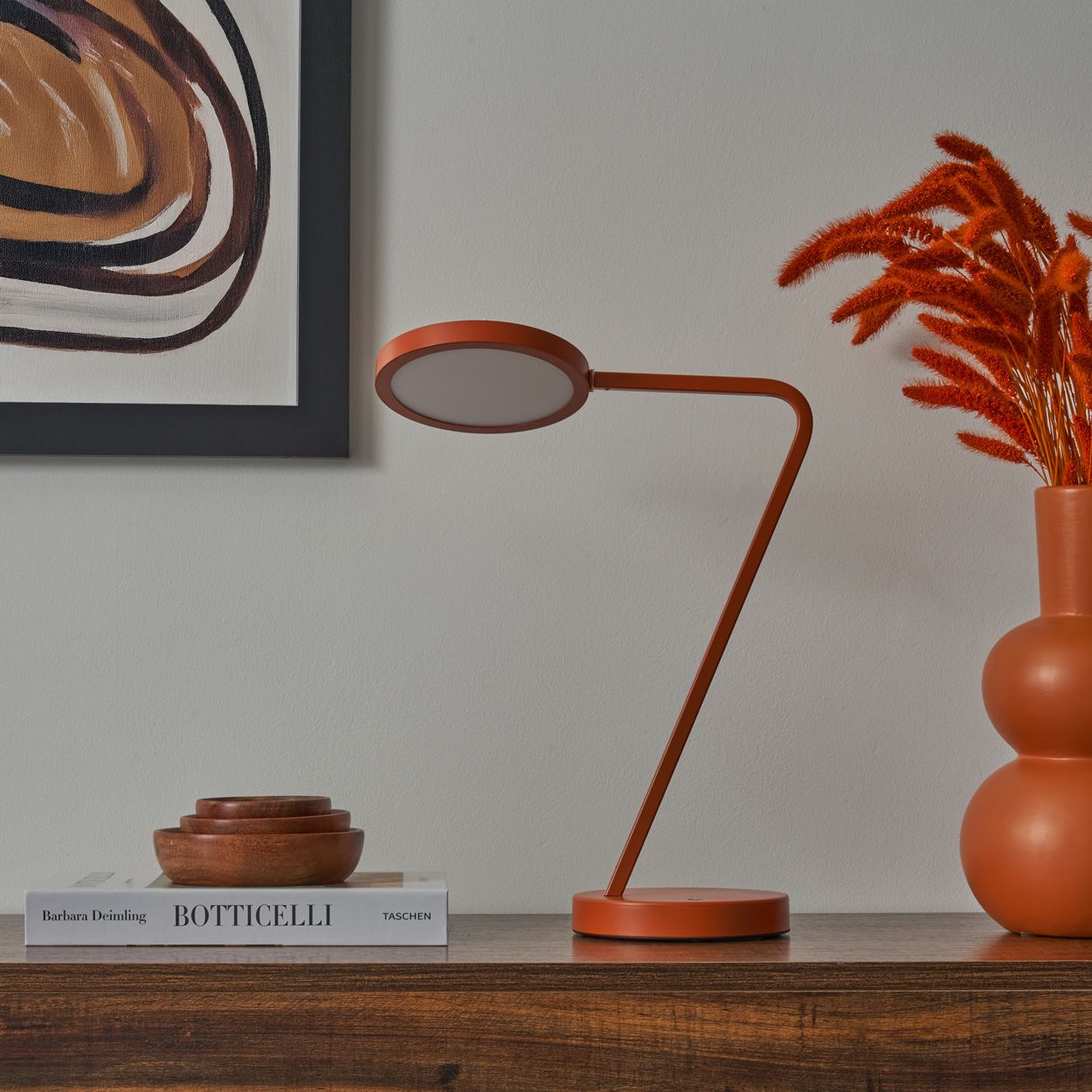 Brasov Rechargeable 2W Table Lamp Ip54 Rust