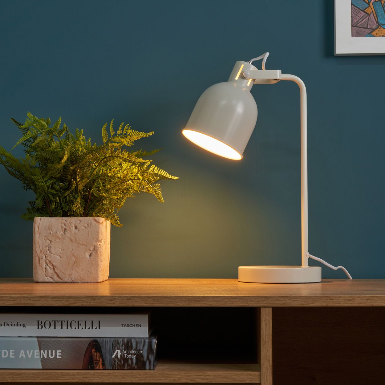 Emmeth Task Lamp White
