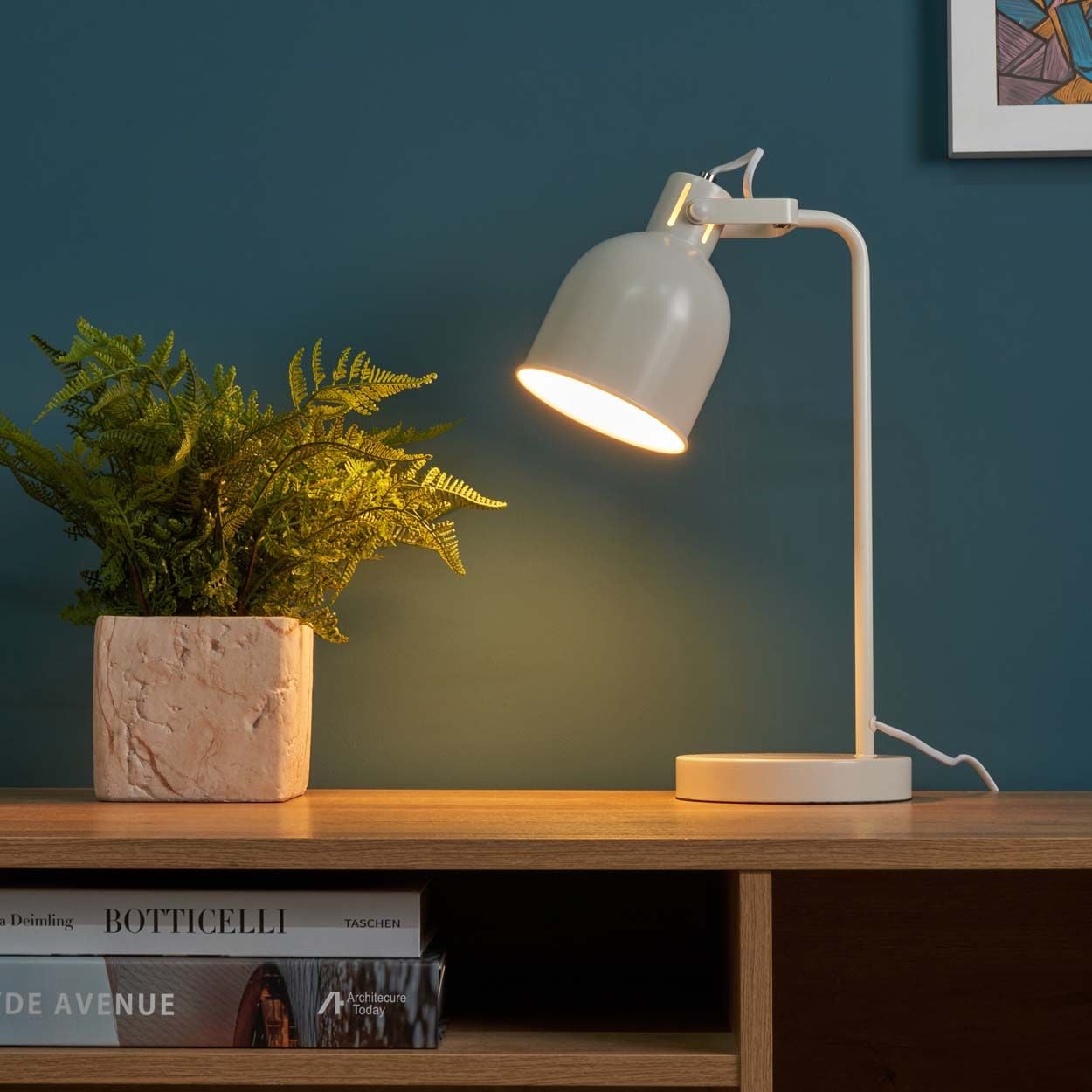 Emmeth Task Lamp White