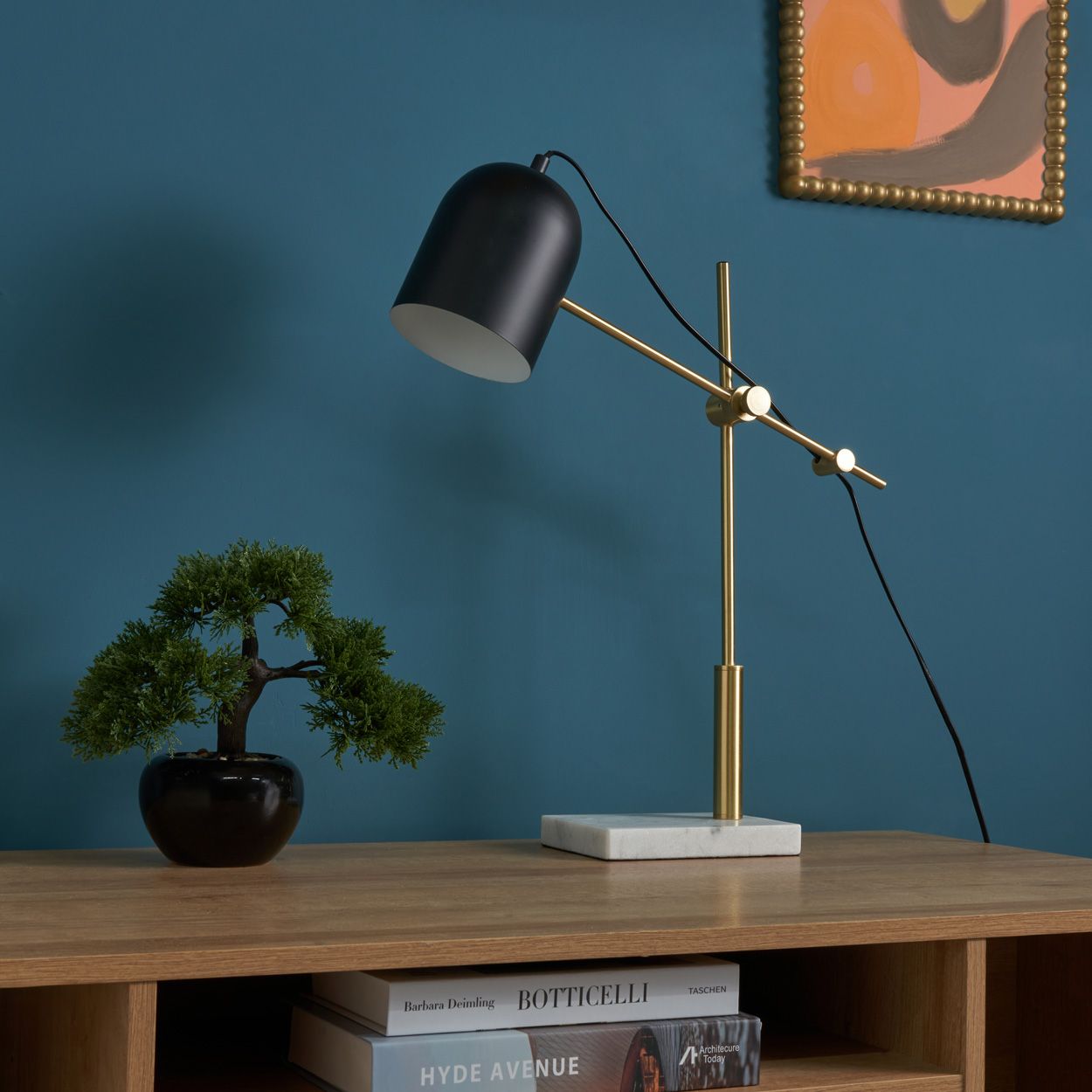 Blington Marble Base Task Lamp Black