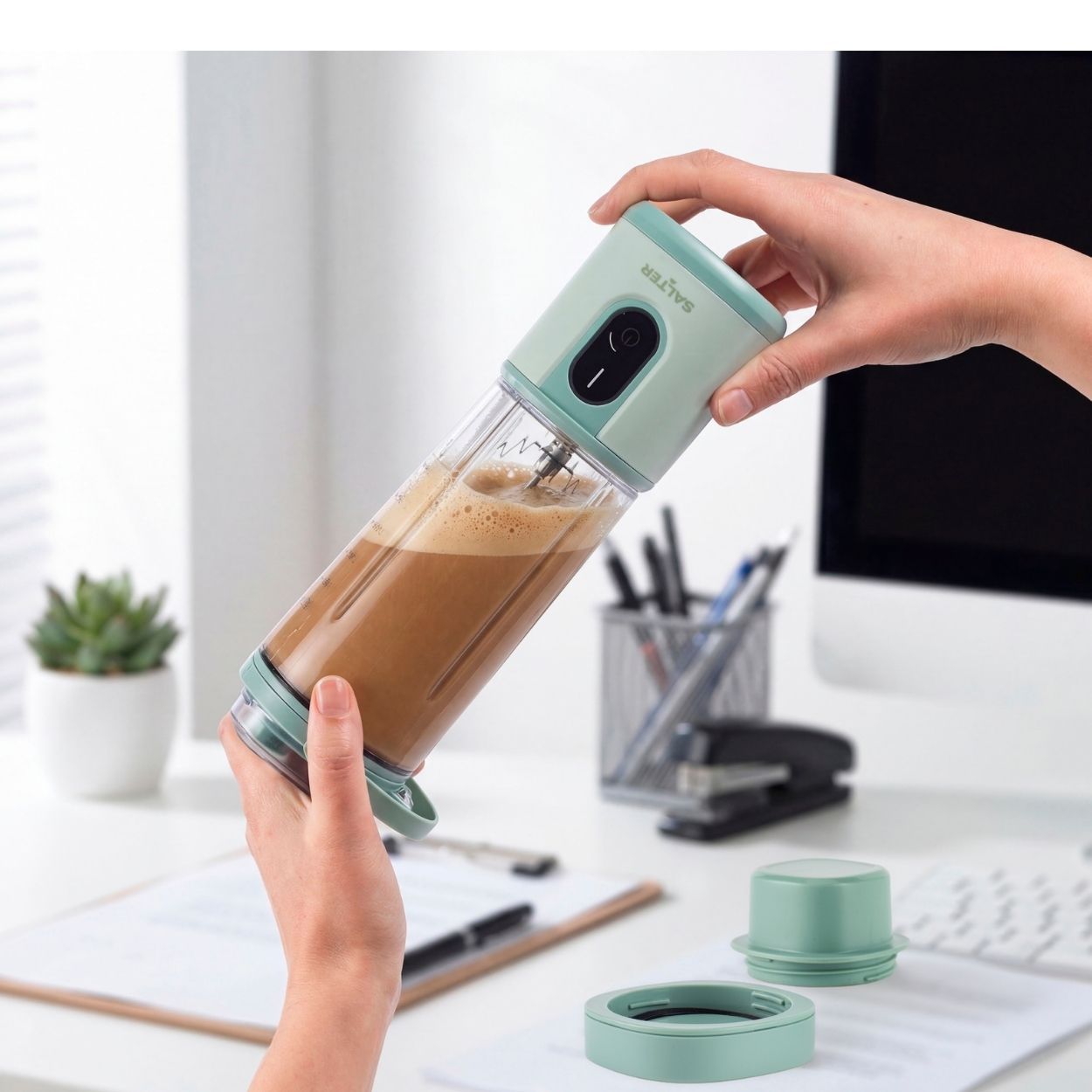 Salter Portable Blender Light Blue