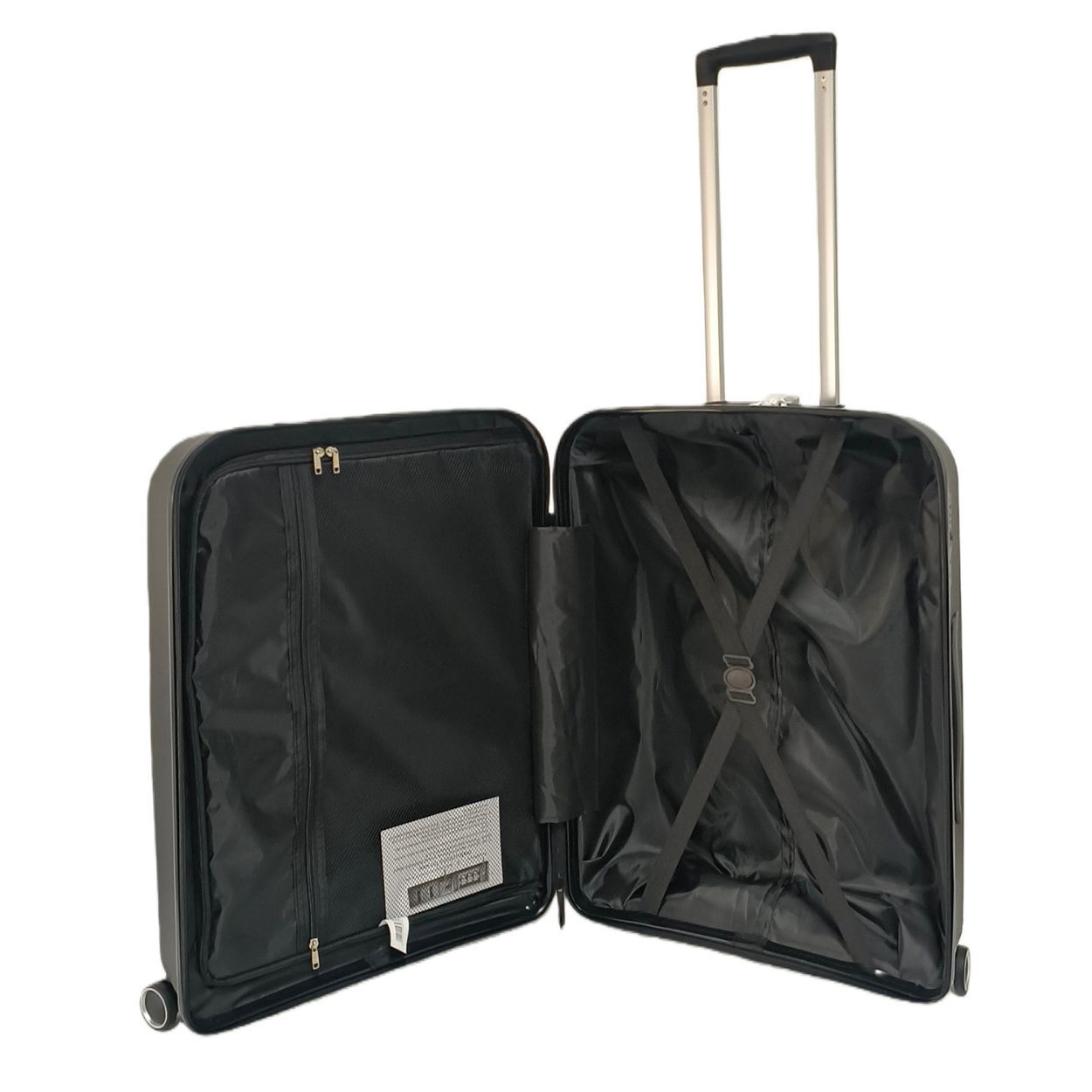 Vienna Medium Suitcase Black 66cm