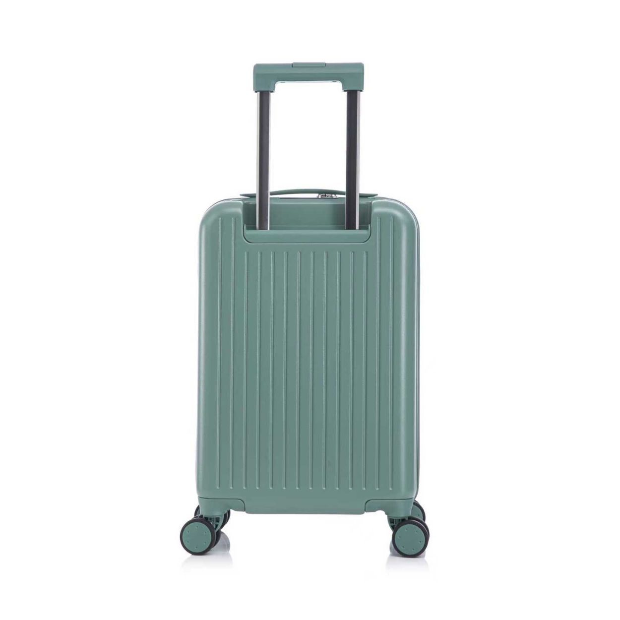 Cabin Suitcase With Laptop Sleeve Green Grey  55.5cm