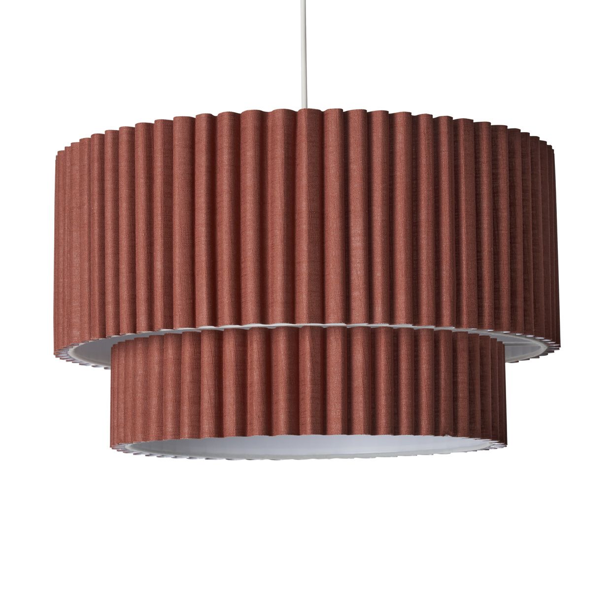 Tallarn Double Tier Pleated Shade Brown