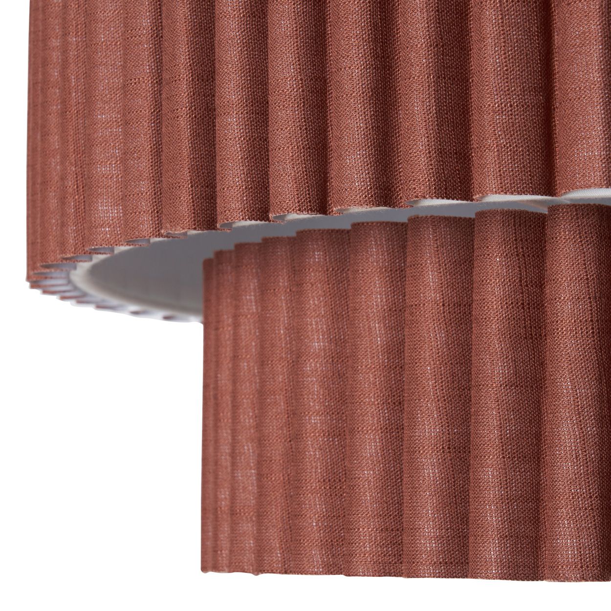 Tallarn Double Tier Pleated Shade Brown