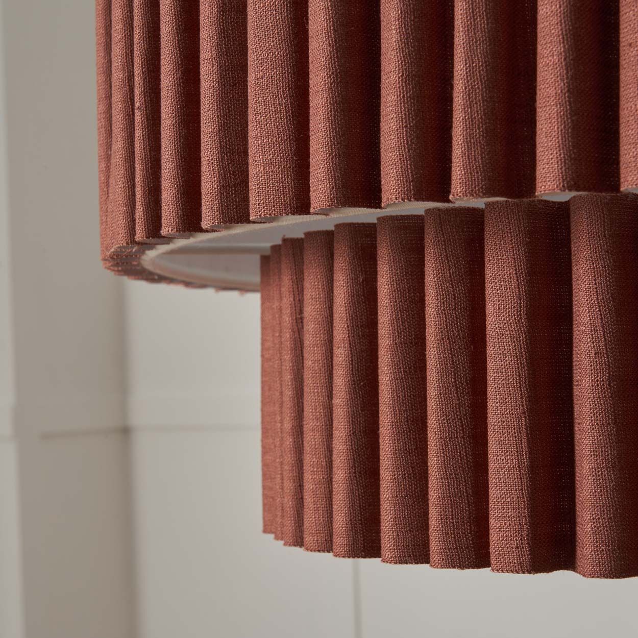 Tallarn Double Tier Pleated Shade Brown