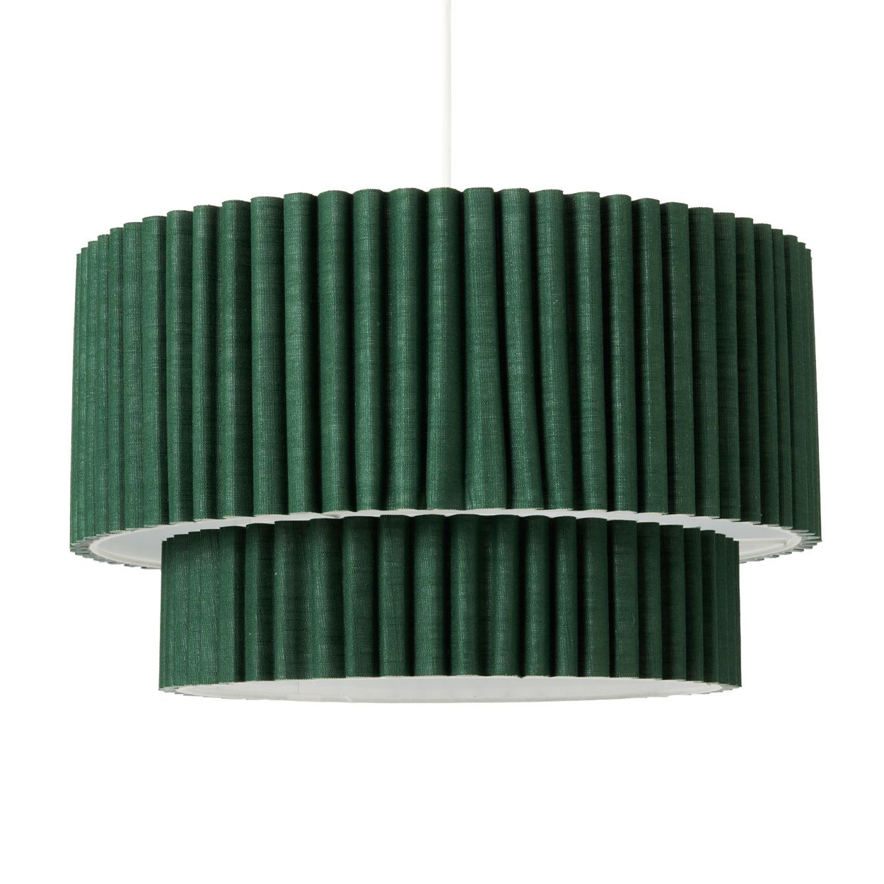 Tallarn Double Tier Pleated Shade Green