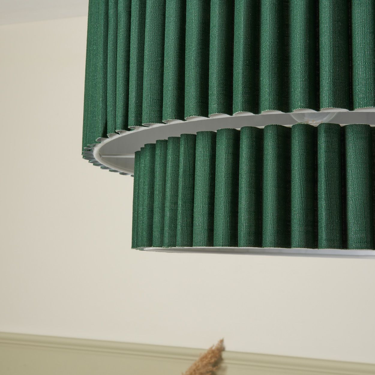 Tallarn Double Tier Pleated Shade Green