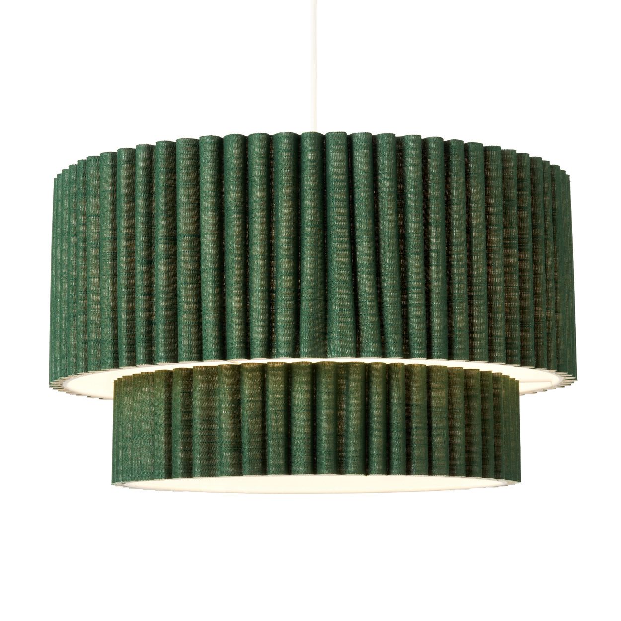 Tallarn Double Tier Pleated Shade Green